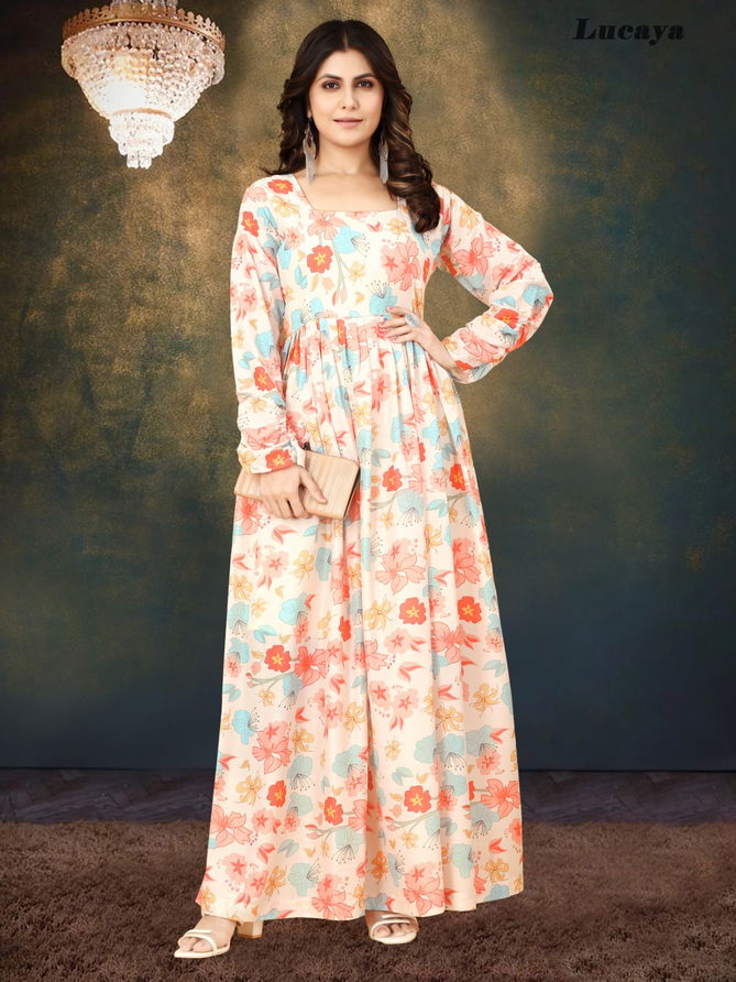 Lucaya Vol 10 Printed Ready Made Gown Catalog
